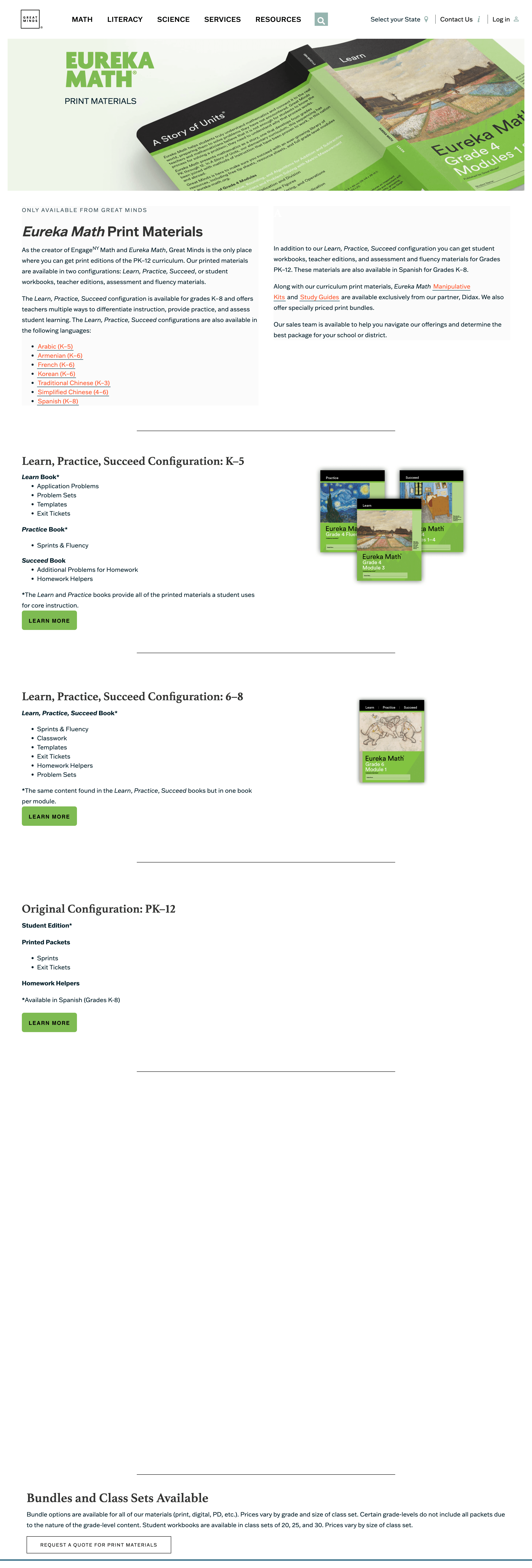 Eureka Math Print Materials